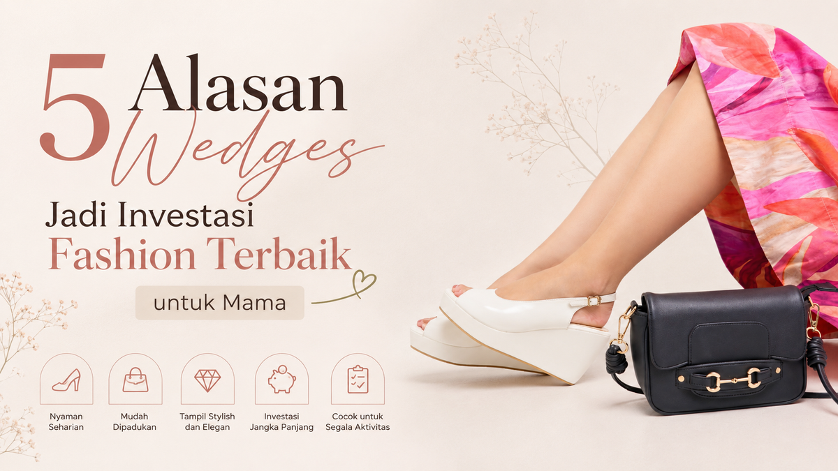 5 Alasan Wedges Jadi Investasi Fashion Terbaik untuk Mama