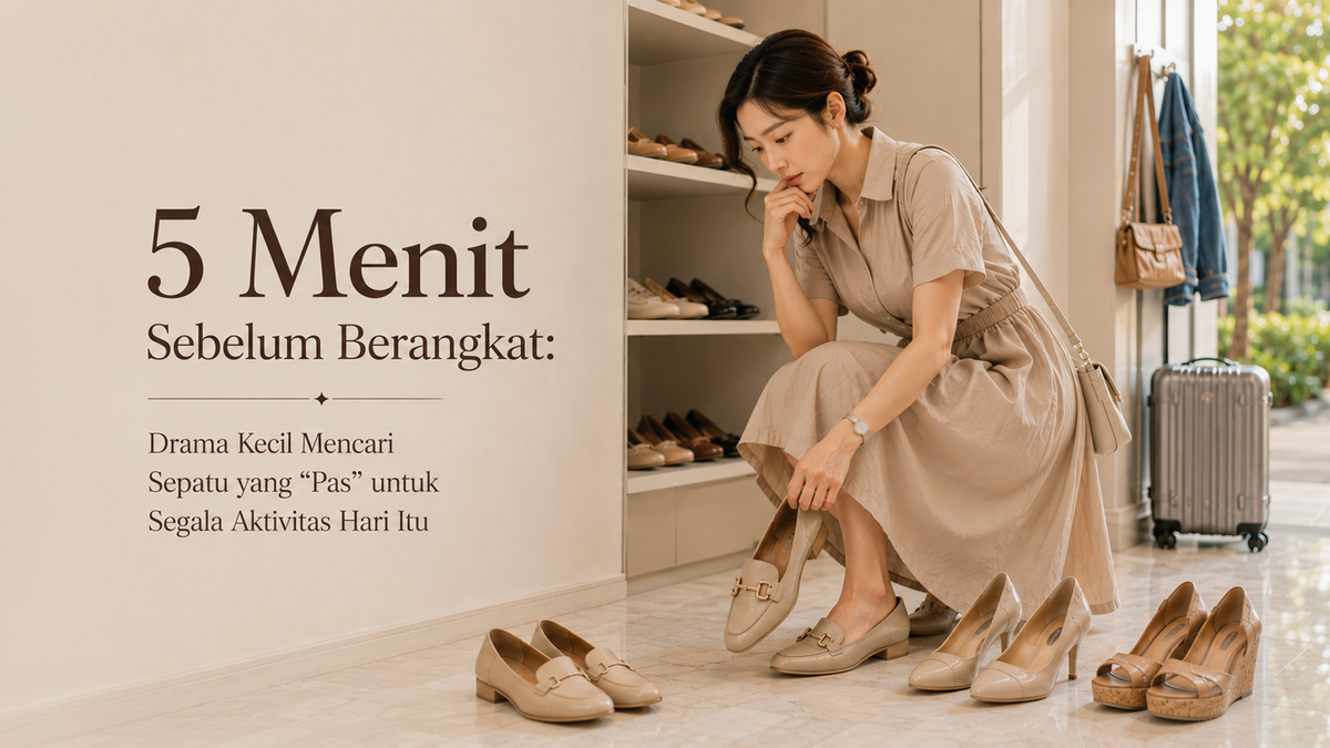 5 Menit Sebelum Berangkat: Drama Kecil Mencari Sepatu yang "Pas" untuk Segala Aktivitas Hari Itu