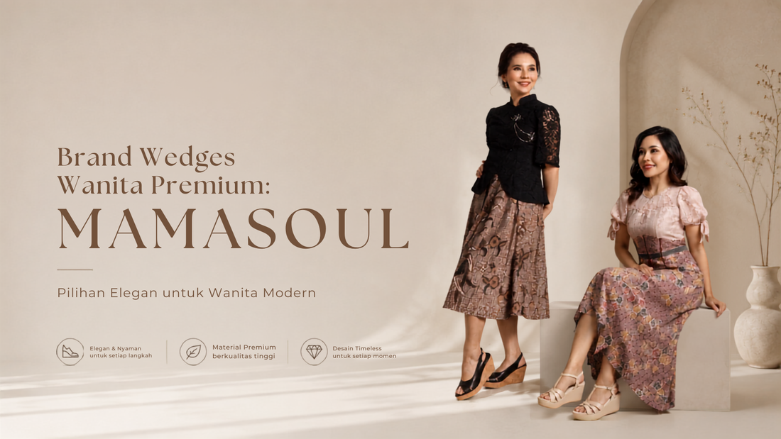 Brand Wedges Wanita Premium: MAMASOUL, Pilihan Elegan untuk Wanita Modern