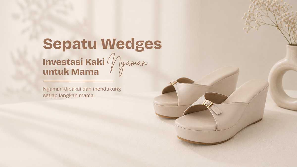 Sepatu Wedges: Investasi Kaki Nyaman untuk Mama yang Selalu Bergerak